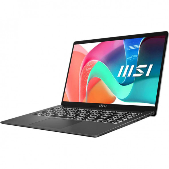 Ноутбук MSI Modern 15 F1MXG-1280RU (15.6&amp;quot;, IPS, Intel Core 7 150U, 10 ядер, 16 ГБ DDR5, SSD 512 ГБ, Intel Iris Xe Graphics, Windows 11), чёрный в Улан-Удэ