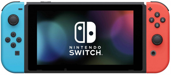 Игровая приставка Nintendo Switch rev.2 32 ГБ, красный/синий в Улан-Удэ