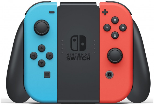 Игровая приставка Nintendo Switch rev.2 32 ГБ, красный/синий в Улан-Удэ