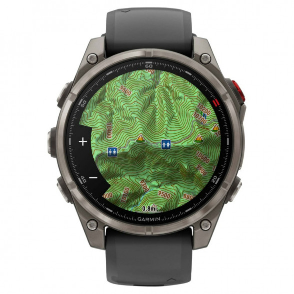 Умные часы Garmin Fenix 8 PRO, 47 мм, AMOLED, Sapphire, Titanium with Graphite/Black Silicone Band 010-03198-10 в Улан-Удэ