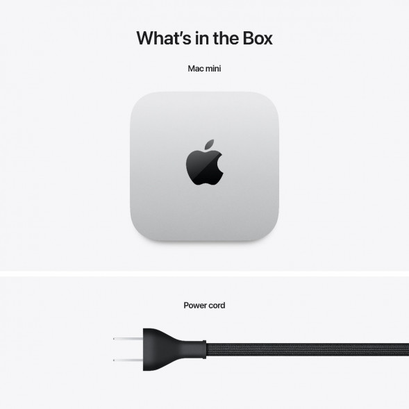 Компьютер Apple Mac mini M4 2024 (MU9E3) (10 Core GPU, 16ГБ, 512ГБ SSD, Apple, macOS), серебристый в Улан-Удэ