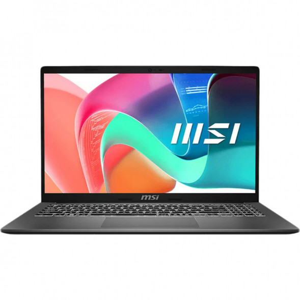 Ноутбук MSI Modern 15 F1MXG-1278XRU (15.6&amp;quot;, IPS, Intel Core 7 150U 1.8ГГц, 10 ядер, 16ГБ DDR5, 512ГБ SSD, Intel Iris Xe Graphics, без ОС), серый в Улан-Удэ