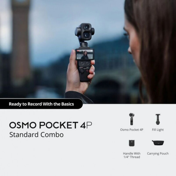 Экшн-камера DJI Osmo Pocket 4P Standart Combo, чёрный в Улан-Удэ